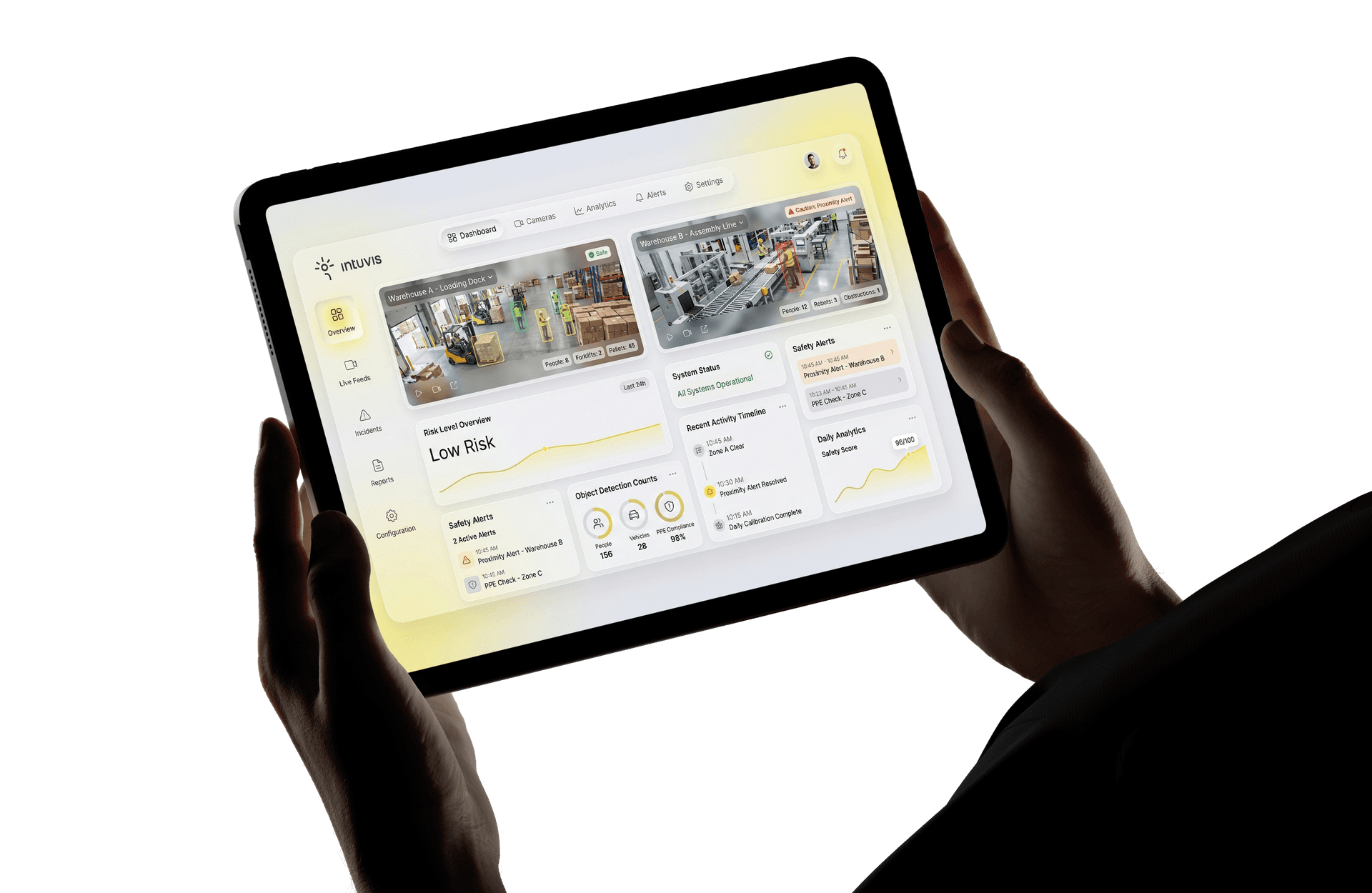 Intuvis web application dashboard
